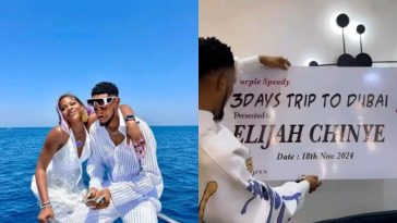 Purple Speedy Surprises Boyfriend Crispdal with iPhone 16 and Dubai Trip on His Birthday