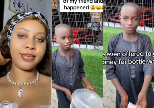 Lady Thrills As Little Boy Offers To Buy Her Bottle Water