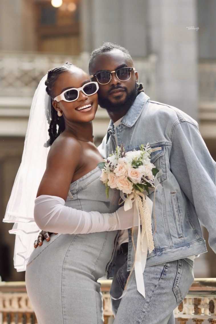 Kristia & Bode Found Love on Hinge! Enjoy Their Denim-Themed Civil Wedding