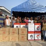 John Dumelo Donates Hair Dryers And Sewing Machines To Support Ayawaso West Wuogon Apprentices
