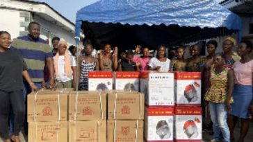 John Dumelo Donates Hair Dryers And Sewing Machines To Support Ayawaso West Wuogon Apprentices