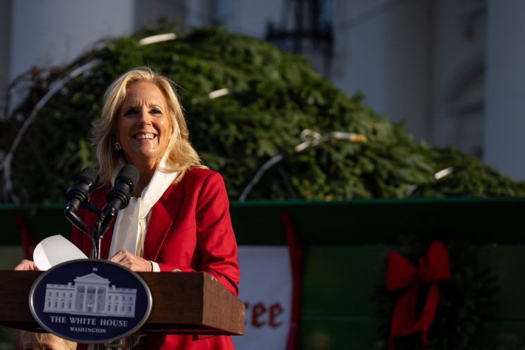 Jill Biden Has Chosen a Side in the “Christmas Decorations Before Thanksgiving?” Debate