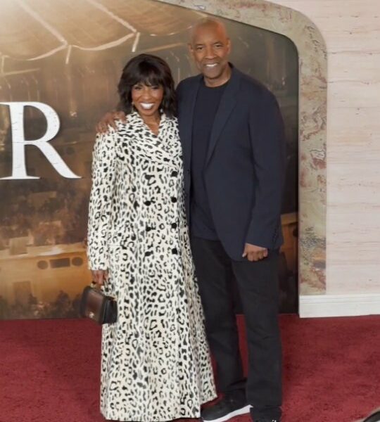 Denzel & Pauletta Washington Redefine Chic Red Carpet Style at Gladiator II Premiere