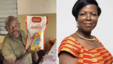 ‘Rice And Oil Won’t Buy My Vote’ – Legon Security Guard Slams MP Lydia Alhassan’s Election Gifts