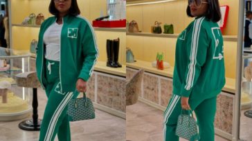 Actress Eniola Badmus models for Seyi Vodi