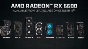 AMD partners launch Radeon RX 6600 graphics cards