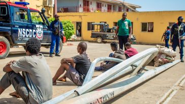 NSCDC arrests four suspected streetlight vandals in Abuja