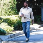 Ben Affleck seen walking to Jennifer Garner’s house for Thanksgiving dinner after family charity outing