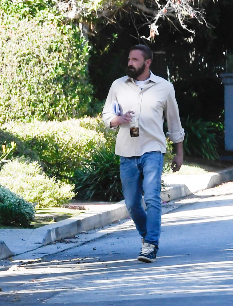 Ben Affleck seen walking to Jennifer Garner’s house for Thanksgiving dinner after family charity outing