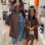 Cardi B and daughter Kulture twin in festive matching coats for Thanksgiving
