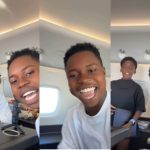 Peller Radiates with Joy as Tiwa Savage treats Him a Luxurious First Private Jet Experience