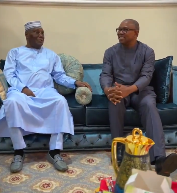 VIDEO: Atiku hosts Peter Obi in Adamawa