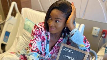 “Our Princess is Here!” Wofai Fada & Taiwo Cole Welcome Their Baby Girl | See Photos