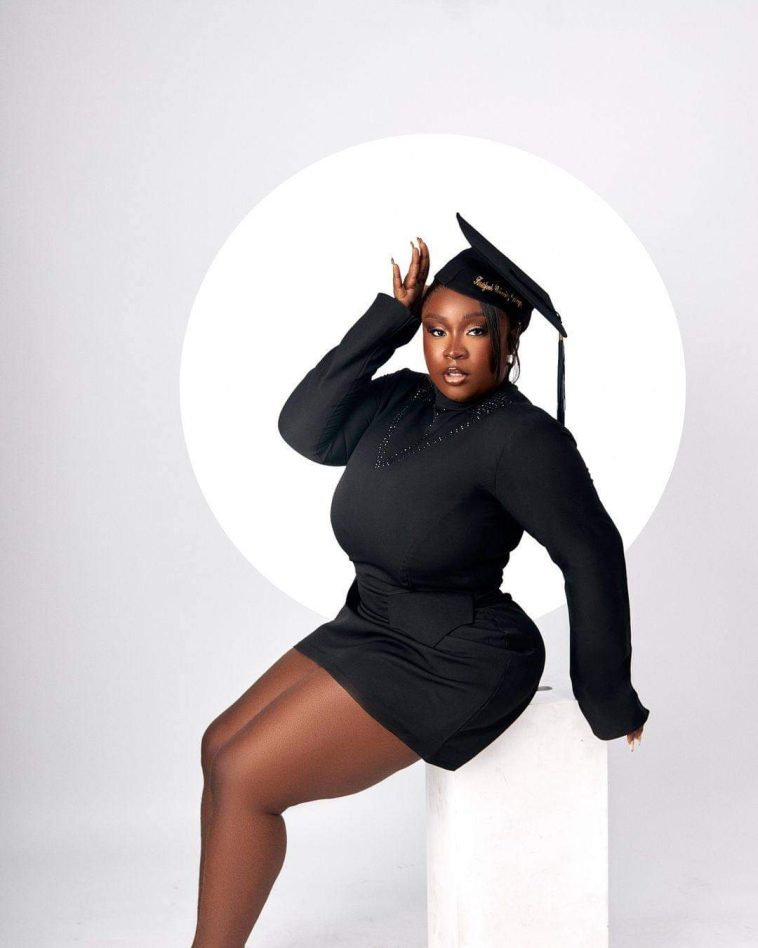 Maame Serwaa Shares Hot Photos After Bagging A Degree At Knutsford University