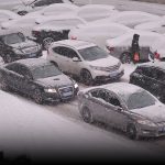 Historic Blizzard Blocks Roads, Buries Cars in Northeast China