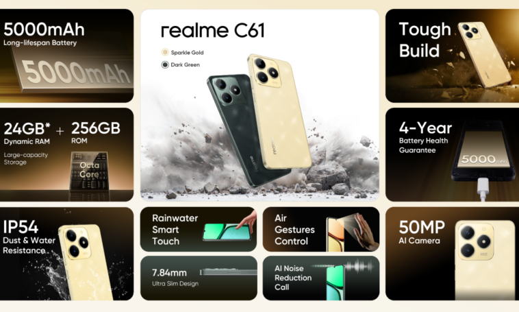 realme C61 launches in Nigeria with Unbeatable Durability and Champion Performance | Get the scoop
