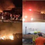 Fire Destroys Popular Trademore Market On Airport Road In Abuja
