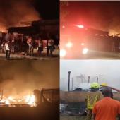 Fire Destroys Popular Trademore Market On Airport Road In Abuja