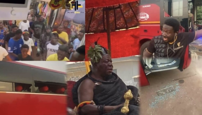 Otumfuo’s Entourage Attacked In Techiman, Multiple Injured Including Child