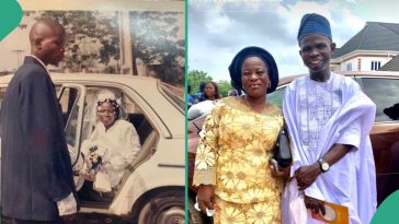 See this man’s throwback photo on the day he got married to his wife