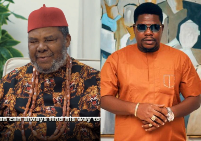 Pete Edochie Stuns Fans With Special Appearance On Mr Macaroni’s Skit