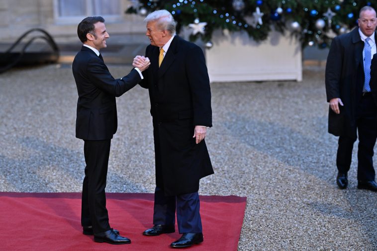 Trump Gets The Red Carpet Treatment in Paris Ahead of Notre Dame Cathedral’s Reopening