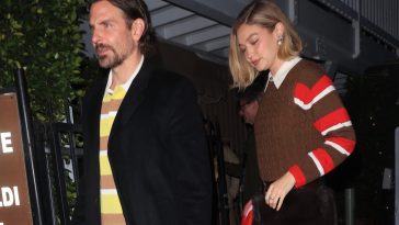Gigi Hadid and Bradley Cooper Do Date Night in Matching Knits