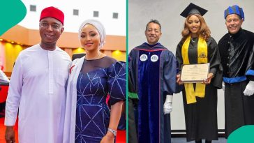 Ned Nwoko reacts as Regina Daniels bags degree from Mexican university