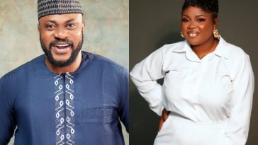 Actor Odunlade Adekola teases Tosin Olaniyan over her attire to his movie premiere