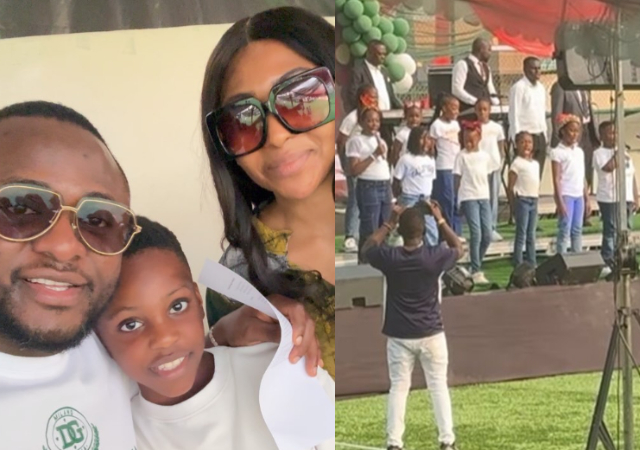 Mixed Reactions As Ubi Franklin And Ex-Wife Reunite For Son’s Christmas Party