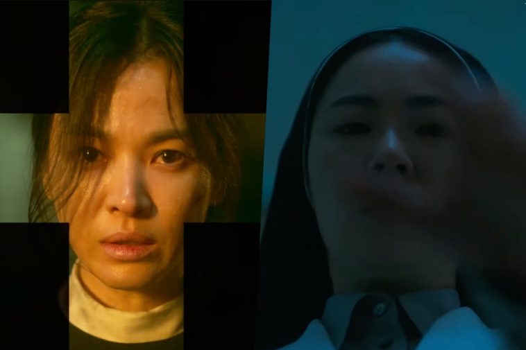 Watch: Song Hye Kyo And Jeon Yeo Been Embark On Forbidden Mission To Save A Possessed Boy In New “Dark Nuns” Teaser And Poster