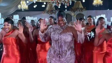 This Bride and Her Girls Are Serving Squad Goals With Their Lit Dance Entrance