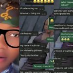 Lady Shares 15-Year-Old Brother’s Girlfriend’s Complaints In Surprising Whatsapp Messages