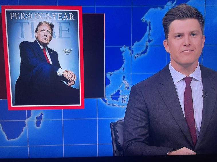 ‘SNL’s Weekend Update Targets Donald Trump’s Time Cover: “Because No One Person On Earth Has Taken Up More Of Our Goddamn Time”