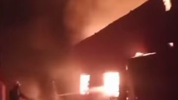 Goods destroyed as night fire razes warehouse in Anambra
