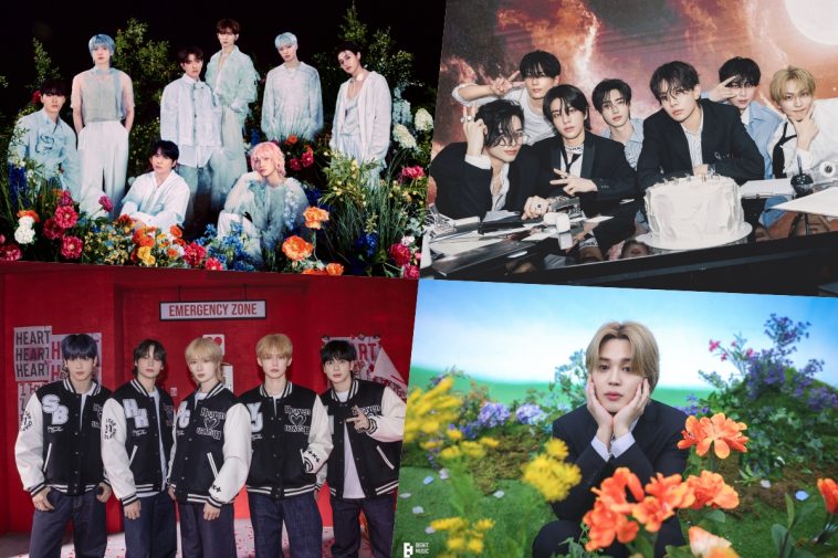 ATEEZ, ENHYPEN, TXT, Jimin, Stray Kids, Jin, SEVENTEEN, ILLIT, aespa, And More Sweep Top Spots On Billboard World Albums Chart