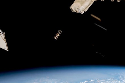 Watch the space station send the first wooden satellite into orbit