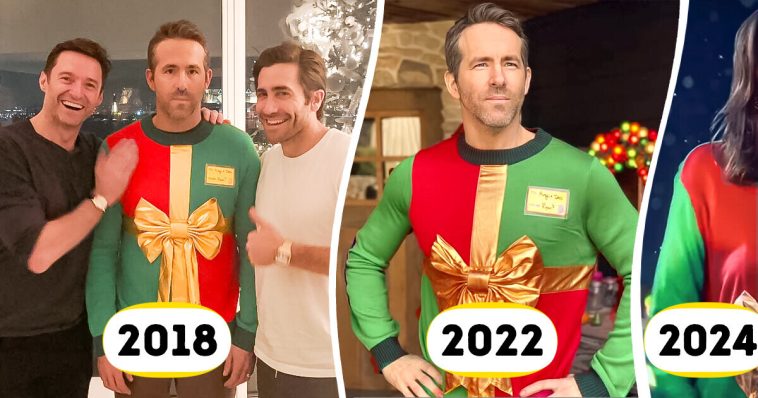 Ryan Reynolds Teams Up With Someone Special for Ugly Christmas Sweater Video, Leaving Fans With a Lot to Say