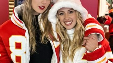 Taylor Swift and Pregnant Brittany Mahomes Have Enchanting Reunion at Her Eras Tour-Themed Birthday Party