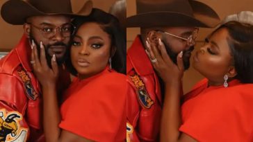 Fans reacts to loved-up photos of Funke Akindele and Falz