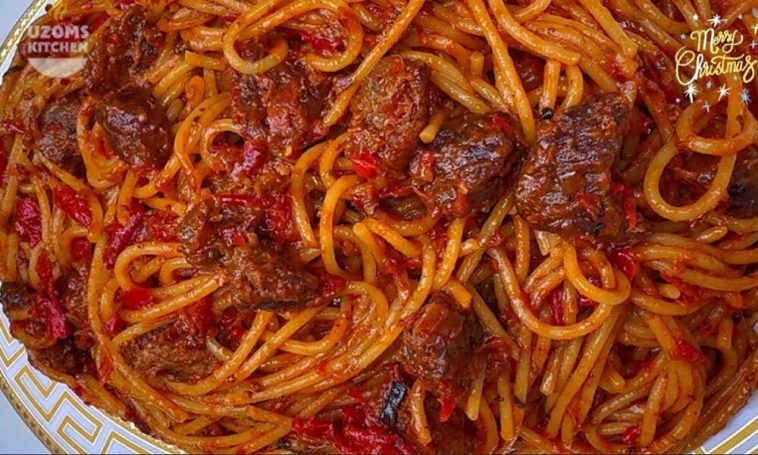 Jollof Meets Pasta in Uzoms’ Kitchen Flavourful Christmas Recipe