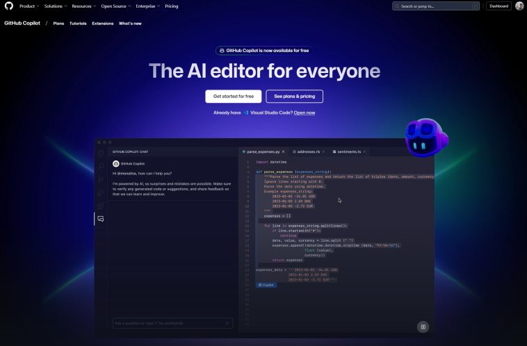 Microsoft makes GitHub Copilot free!