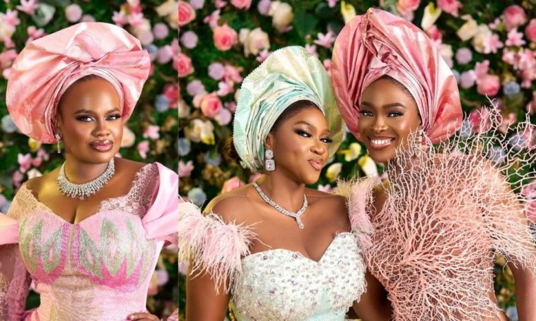All the Pink, Green & Glam! Jade Osiberu & “Christmas in Lagos” Cast Are Serving Looks