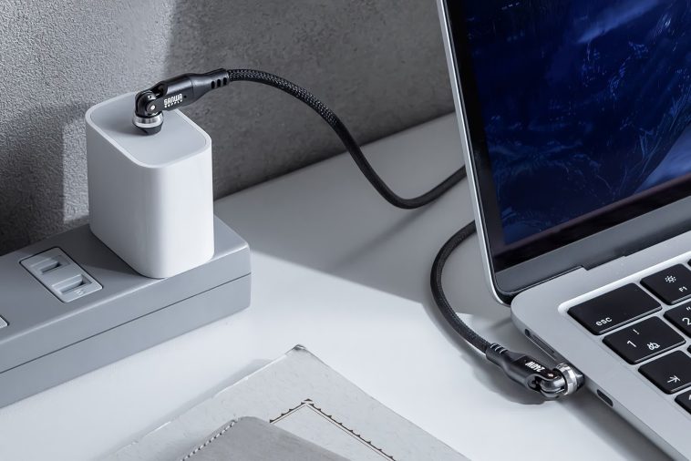 This $16 240W omnidirectional USB cable orients to your device, not the other way around