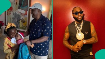 Davido’s dad buys gifts for grandchildren on Christmas Day (video)