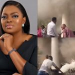 Moment Funke Akindele Risks It All As New House Catches Fire During Movie Shoot