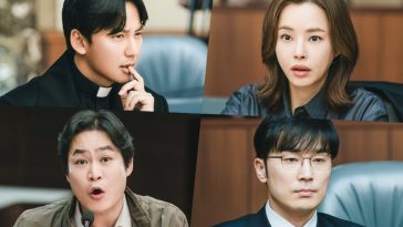 Kim Nam Gil, Lee Ha Nee, And Kim Sung Kyun Face Shocking Twists At Seo Hyun Woo’s Hearing In Finale Of “The Fiery Priest 2”