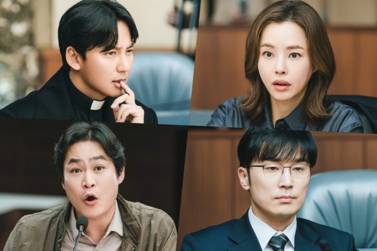 Kim Nam Gil, Lee Ha Nee, And Kim Sung Kyun Face Shocking Twists At Seo Hyun Woo’s Hearing In Finale Of “The Fiery Priest 2”