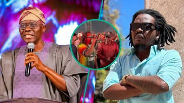 Olamide meets Sanwo-Olu at Lagos music festival, wows fans: “Baddo for a reason”