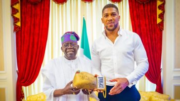 Anthony Joshua Visits President Bola Ahmed Tinubu & Shares Ambitions to Face Tyson Fury in 2025